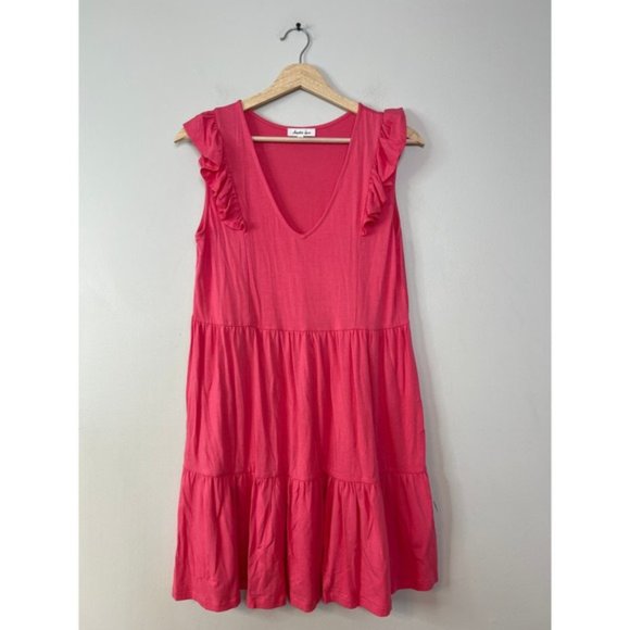 NEW Another Love Florence Tiered Skirt Mini Dress Women's Calypso - Picture 2 of 7